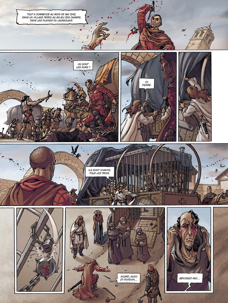 Extrait 3 Cathares (tome 1)  - Le sang des martyrs