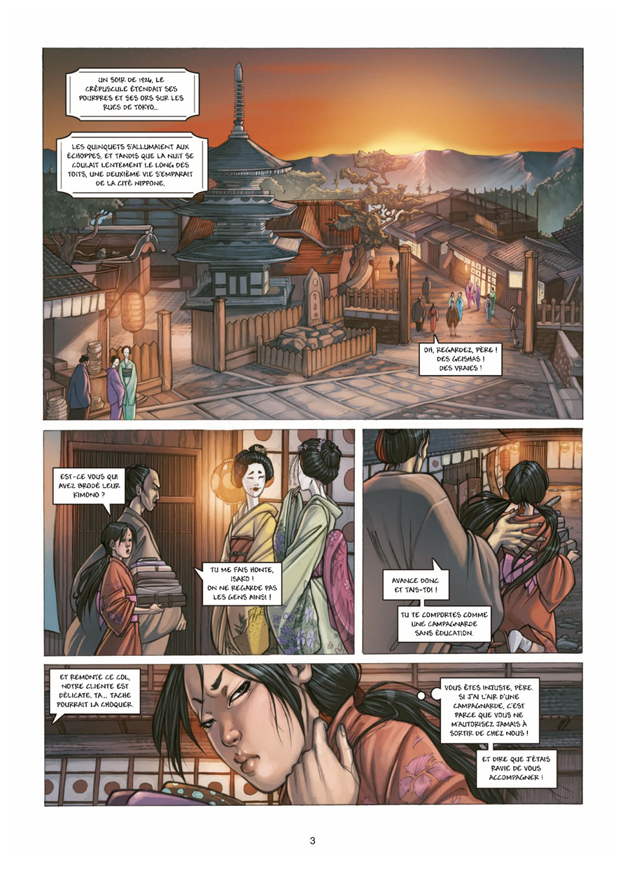 Extrait 1  petite geisha (tome 1)  - l'Okiya des mystères