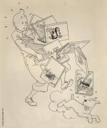 Exceptionnel ensemble de 10 planches d'Hergé à la vente