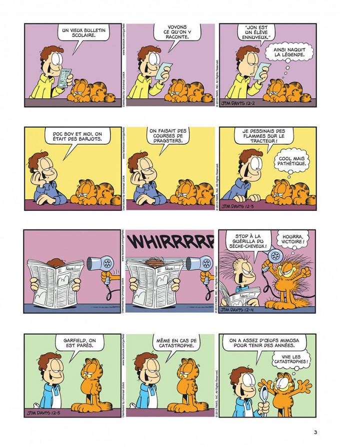 Au Garfield des jours… Garfield 67 – Garfield voyage léger.
