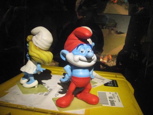 Shtroumpfs originaux ayant servi pour la mod&eacute;lisation du film